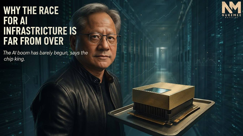 The AI boom has barely begun, says the chip king.