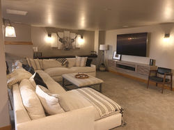 Basement family room space