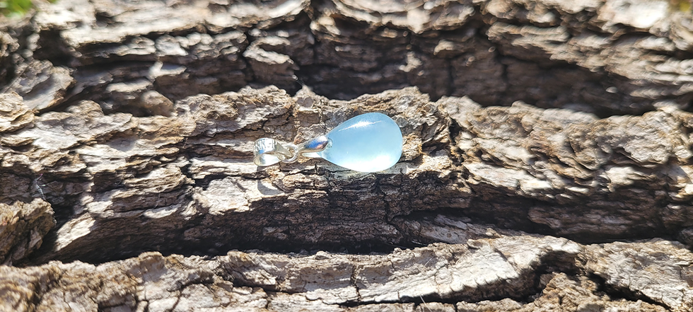 Miniature : Pendentif aigue marine goutte