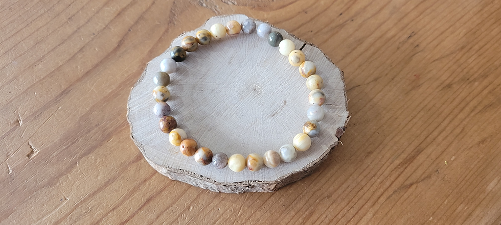 Miniature : Bracelet Agate Crazy Lace du Mexique