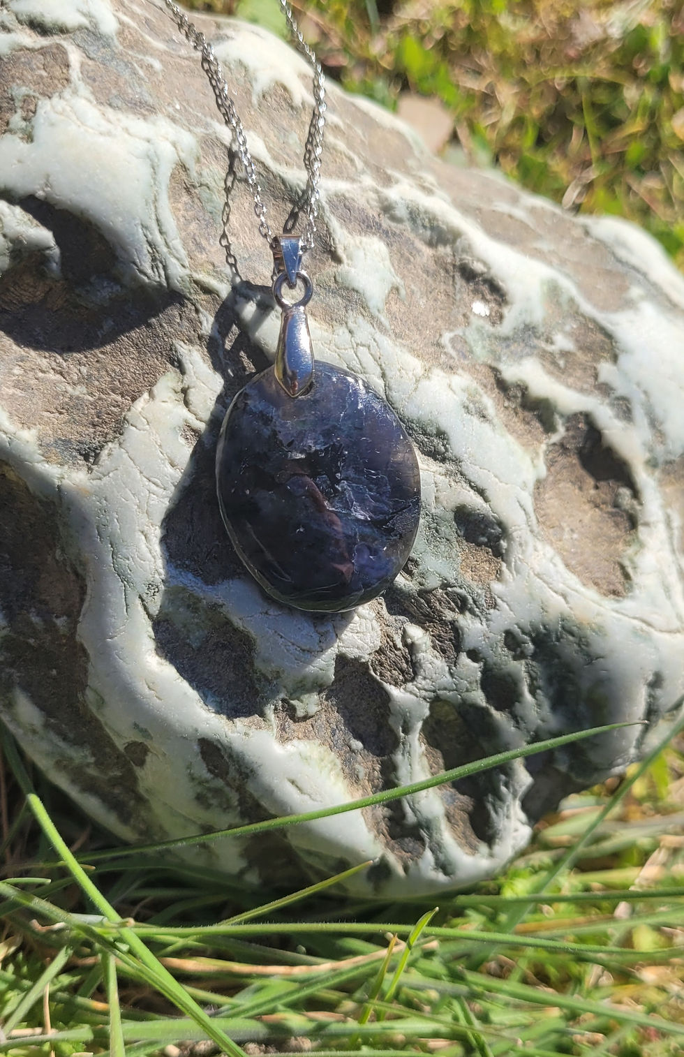 Miniature : Pendentif Iolite / Cordiérite