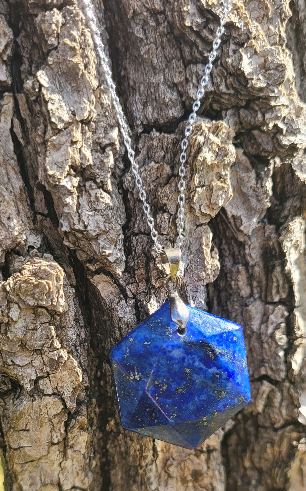 Miniature : Pendentif Lapis lazuli hexagonal