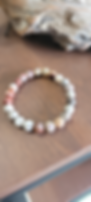 Bracelet Agate Crazy Lace du Mexique 8 mm