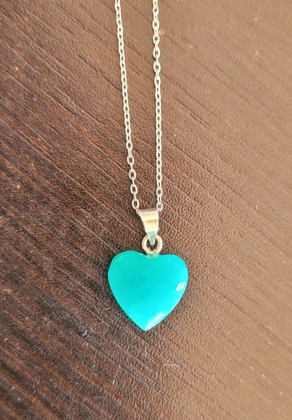 Miniature : Pendentif coeur amazonite du Pérou
