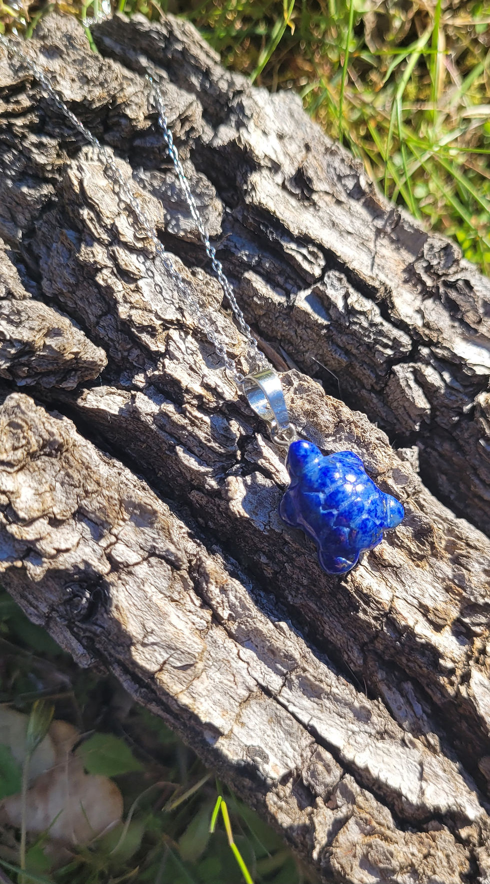 Miniature : Pendentif tortue lapis lazuli