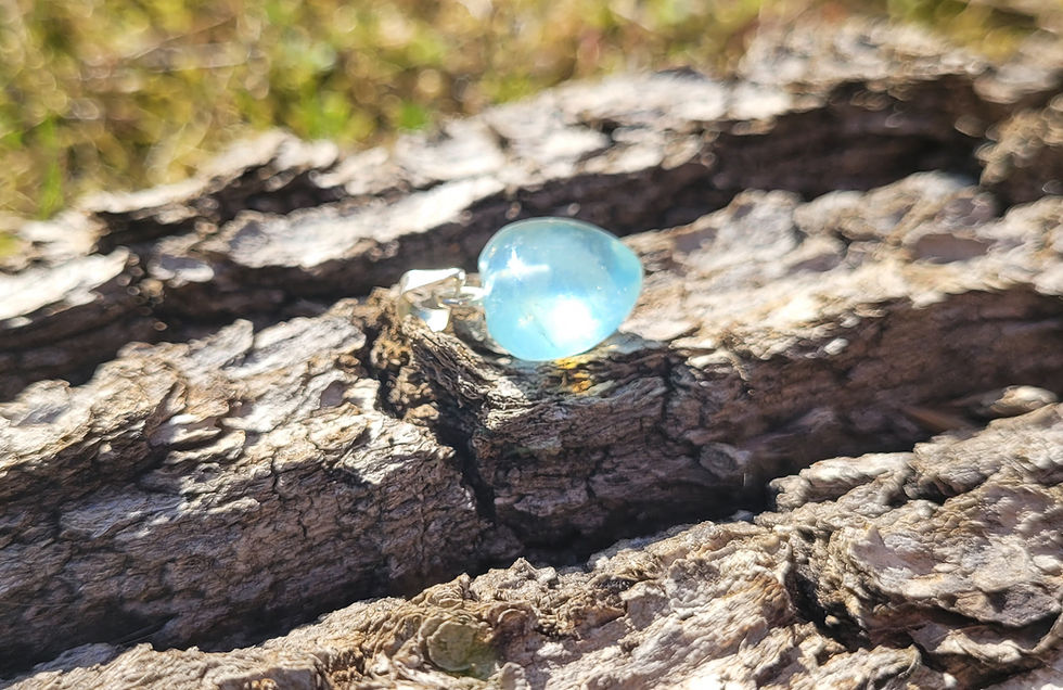 Miniature : Pendentif aigue marine coeur