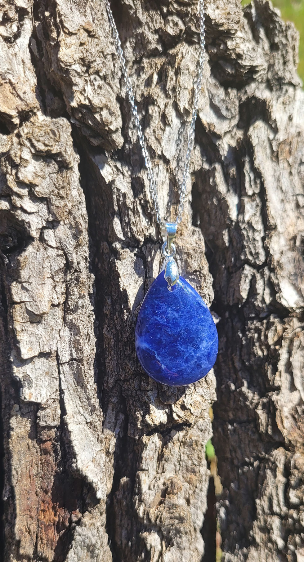 Miniature : Pendentif sodalite goutte
