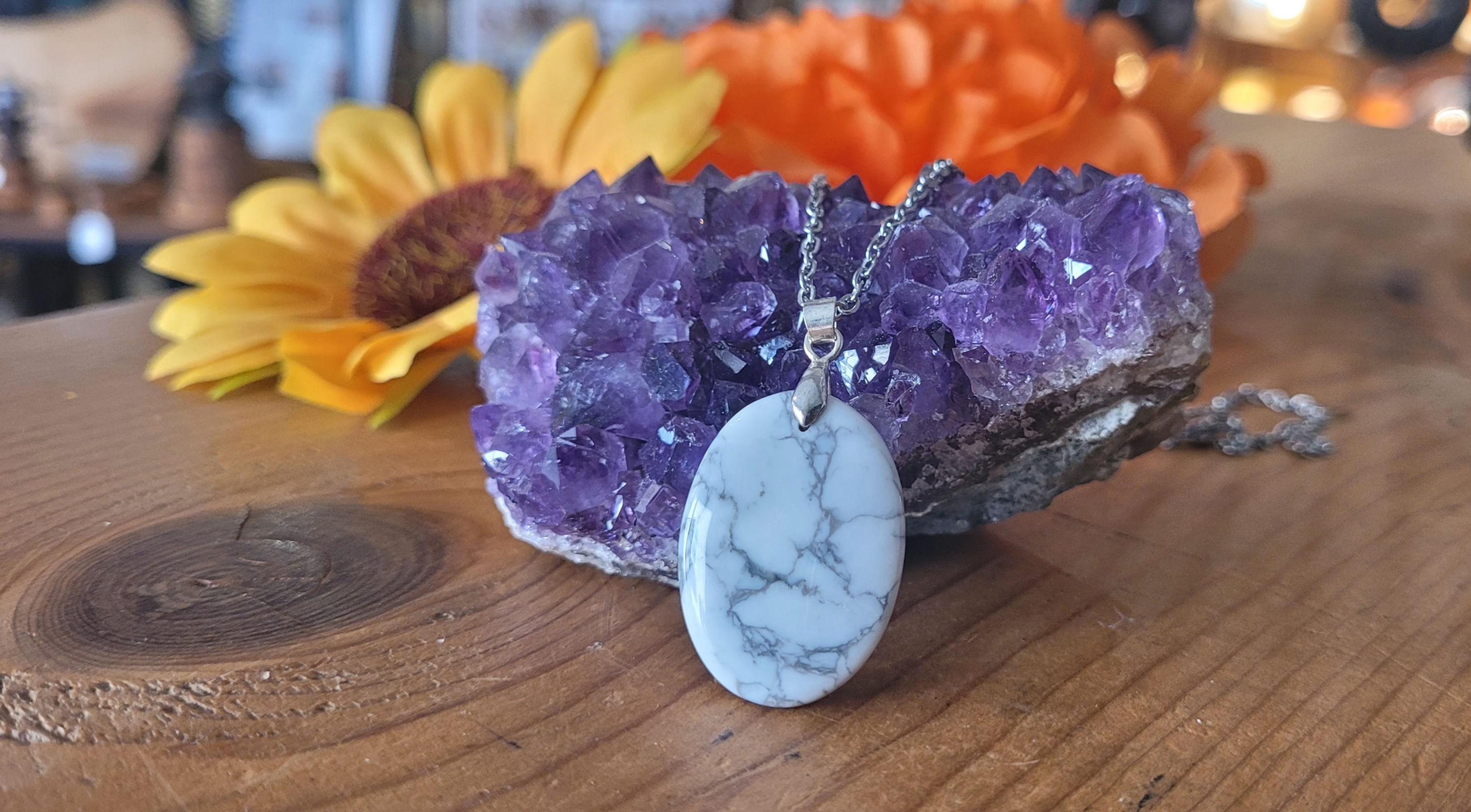 Pendentif Howlite