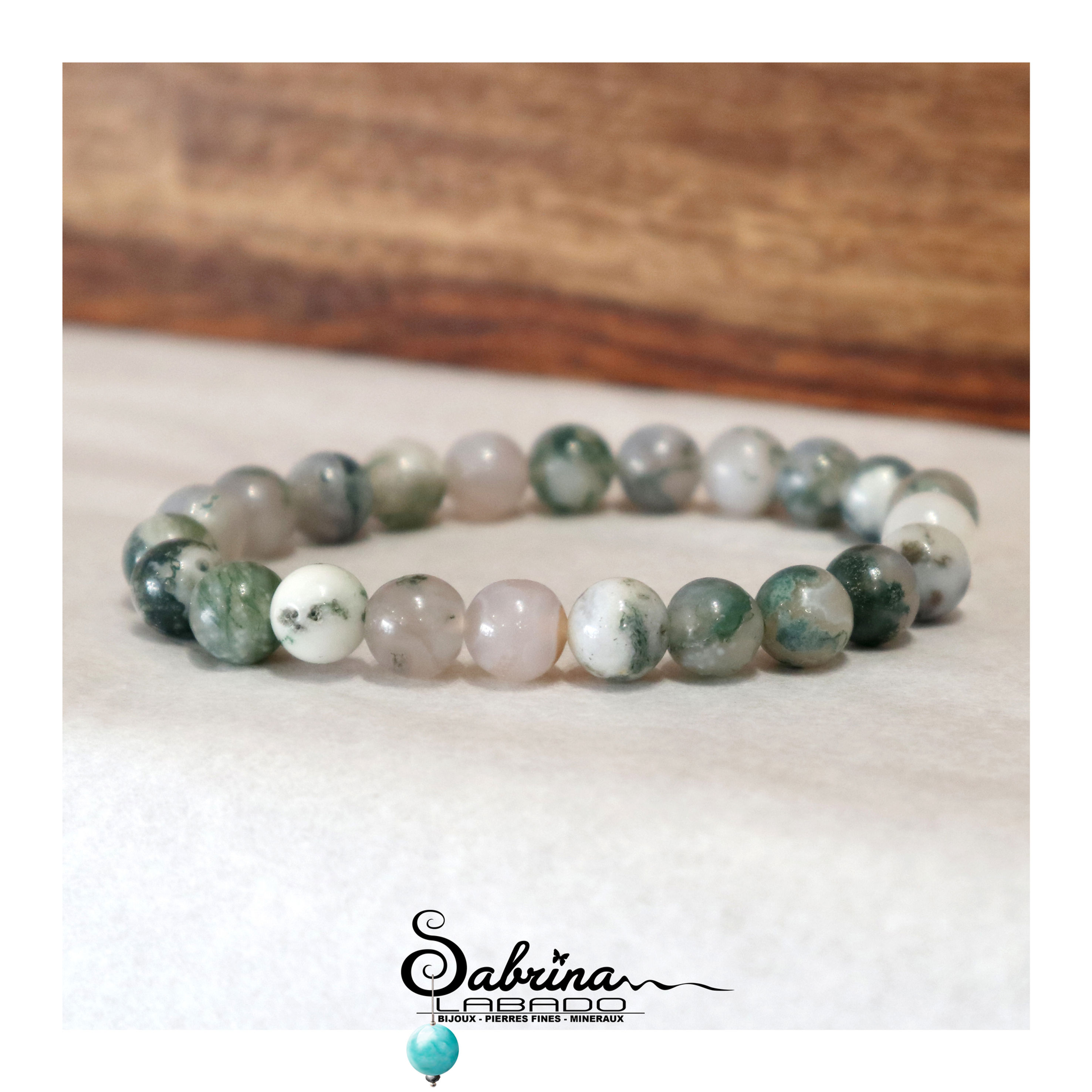 Bracelet agate arbre