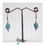 Miniature : Boucles d'oreilles Apatite bleue Néon