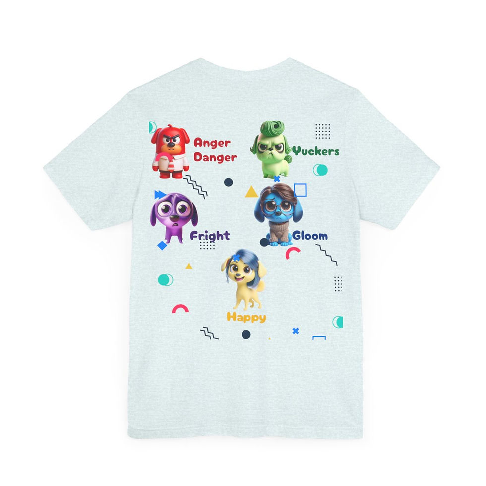 Thumbnail: Inside Out Pups Unisex Jersey Short Sleeve Tee