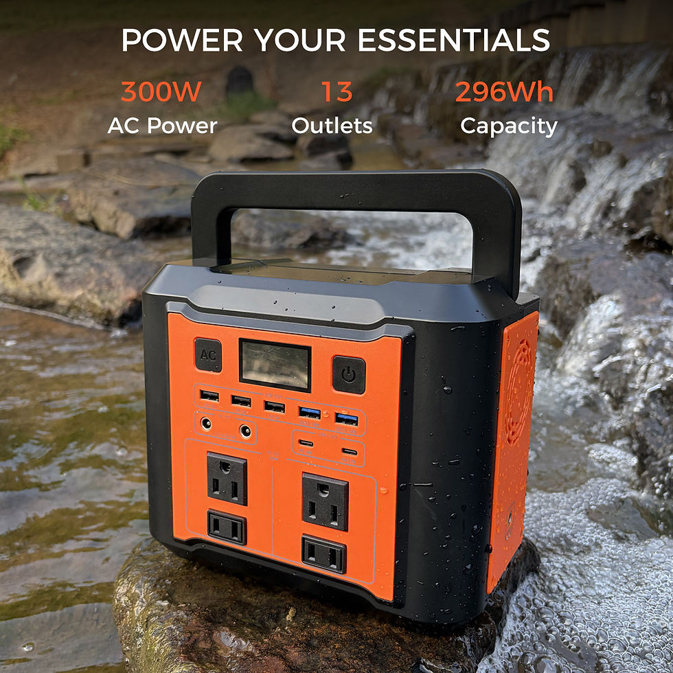 Thumbnail: 296Wh / 300W High Capacity Power Station with 13 output ports, fast charging