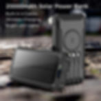 Thumbnail: 20000mAh Outdoor Solar Power Bank with Built-in 4 Cables