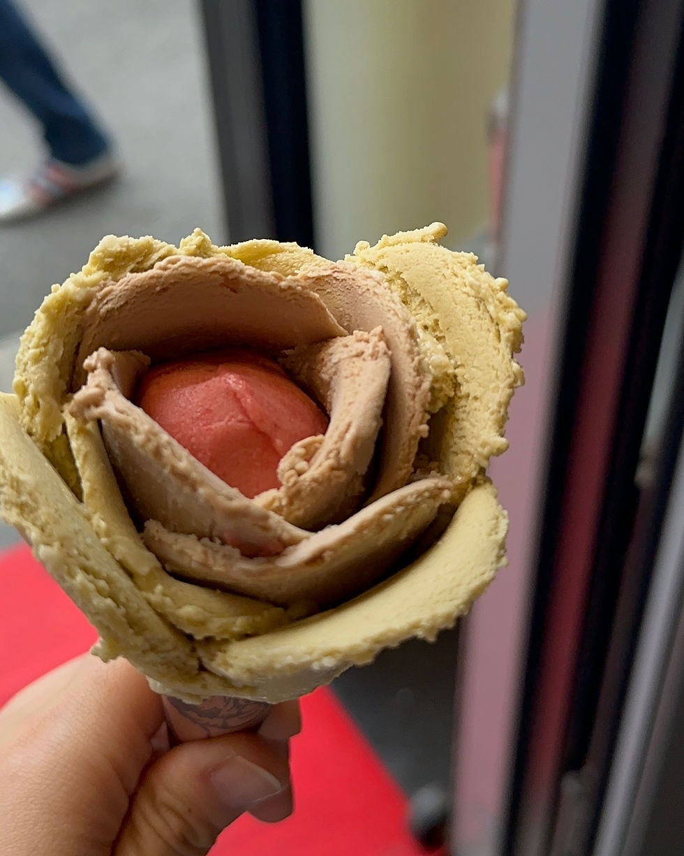 Ice cream cone at Lucerne
