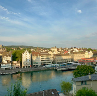 View of Limmat and Old Town from Lindenhof