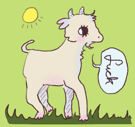 little goat says a cuss word