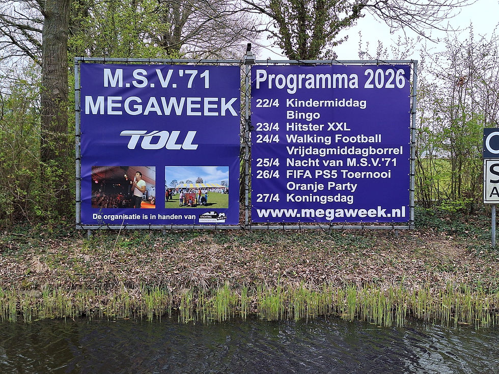 De 29e M.S.V.’71 Megaweek komt eraan!