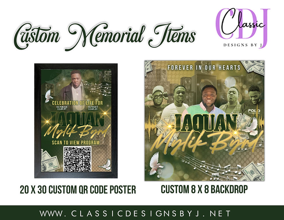 Thumbnail: Funeral/Memorial Items