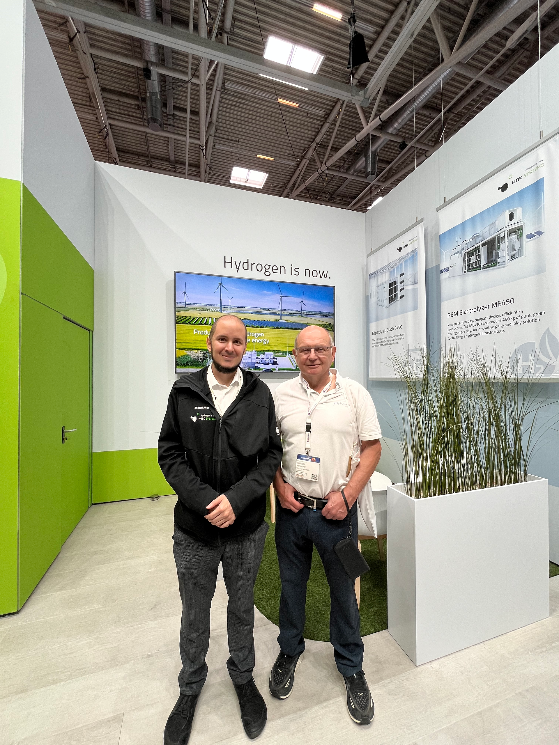 HyFuture und Firma h-tec systems auf der The smarter E Europe 2024