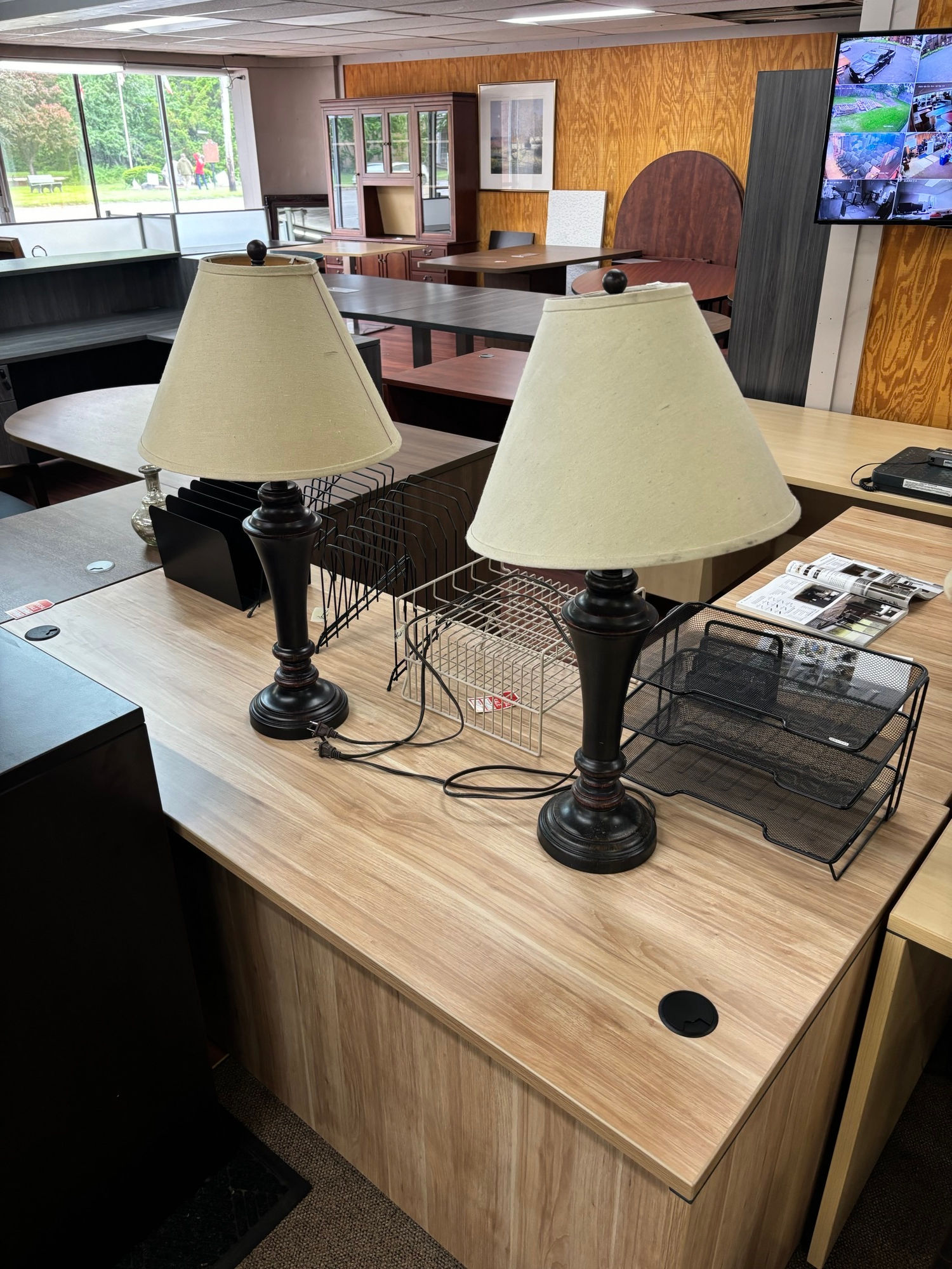 Dark Brushed Copper/Tan Lamps