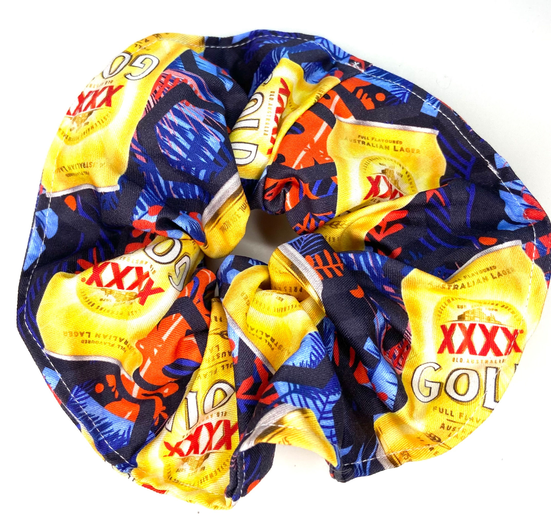 Blue XXXX Gold Scrunchie