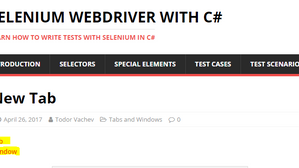 Selenium C# Tutorial: Switch Between Multiple Tabs or Windows