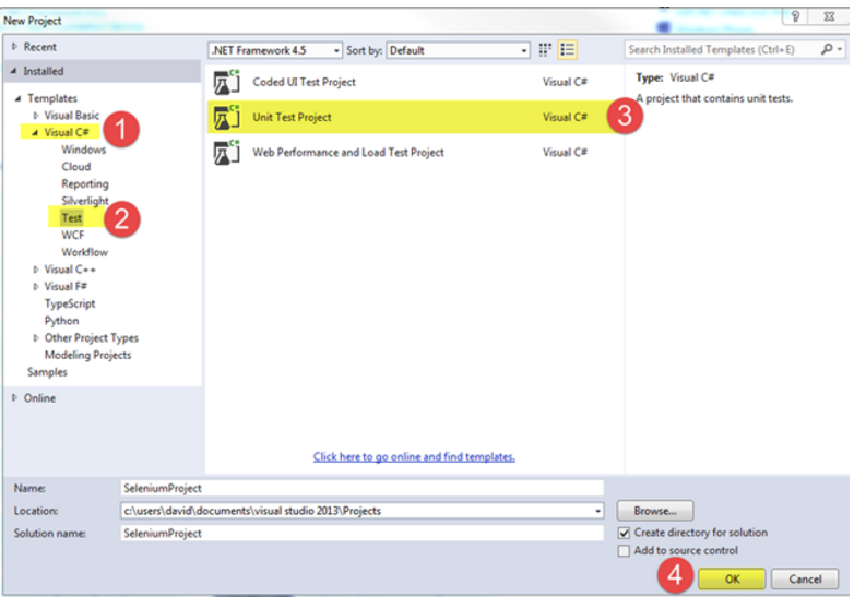 visual studio selenium webdriver visual studio selenium webdriver