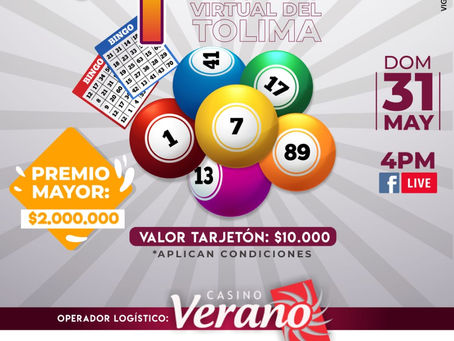 Bingo Millonario virtual del Tolima COMFATOLIMA
