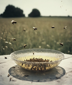 689474_a bowlful of bees for an art cove
