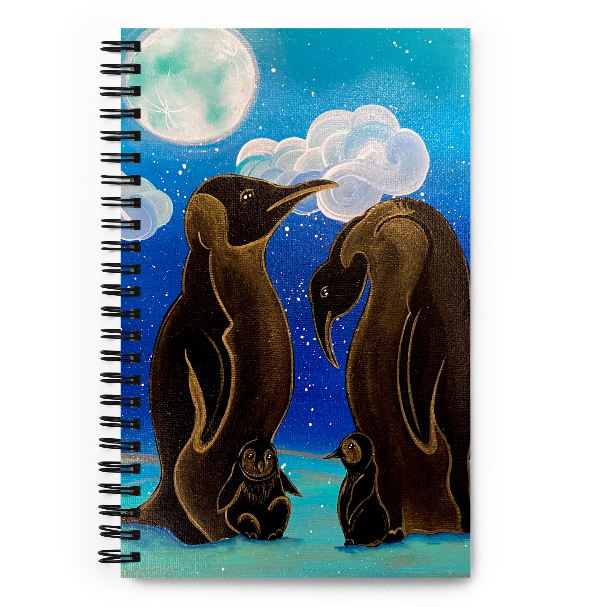 AuNyx Penguin Spiral notebook