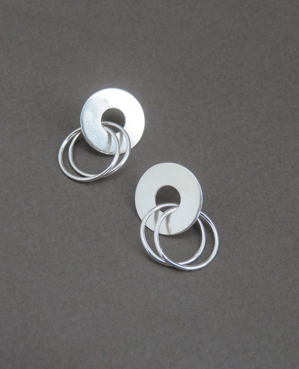 Thumbnail: Nimbus Studs - Small Silver