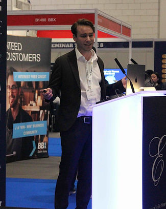 Testimonial Image - Ollie Pearne presenting photo