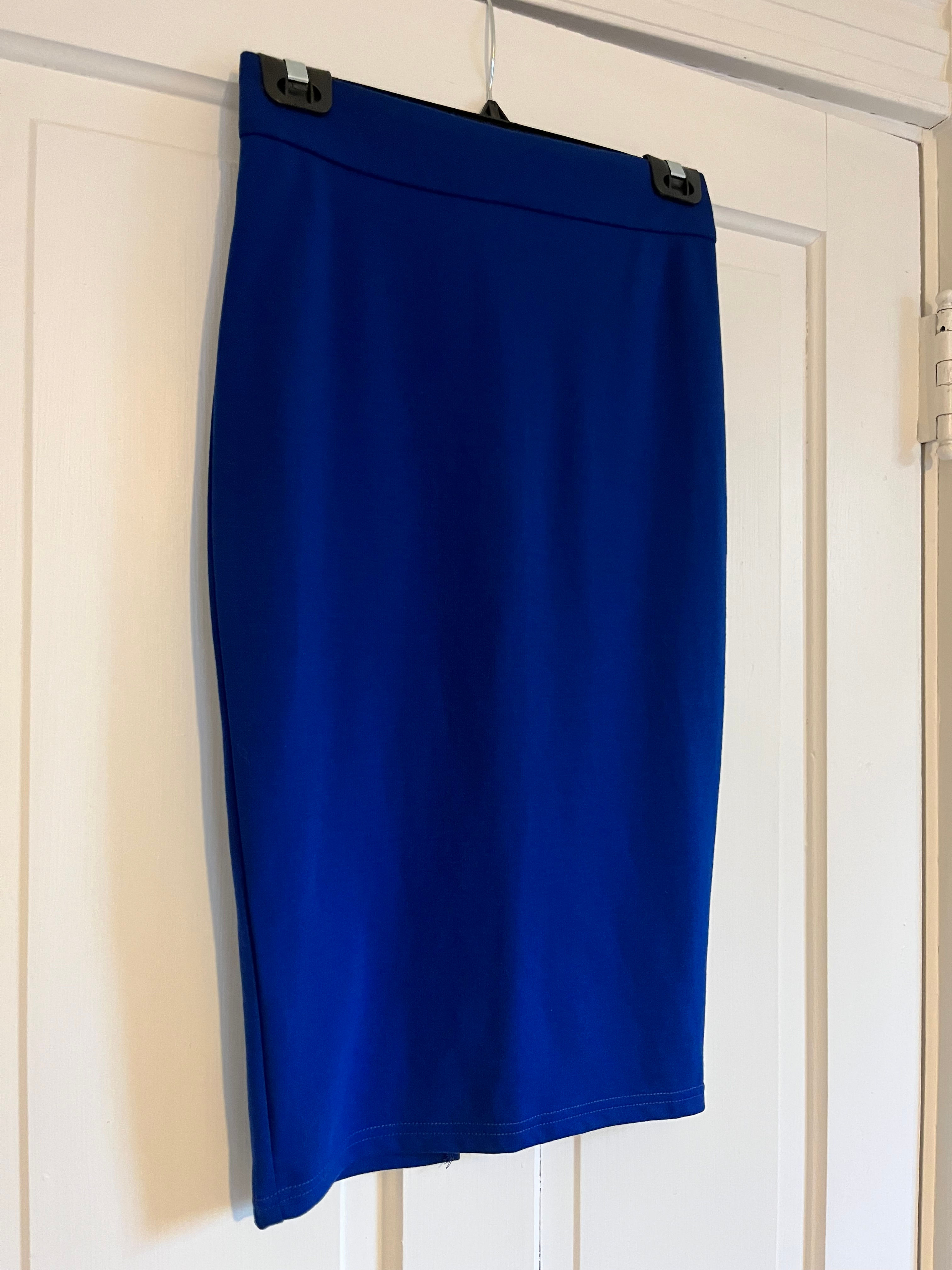 Colbalt Pencil Skirt