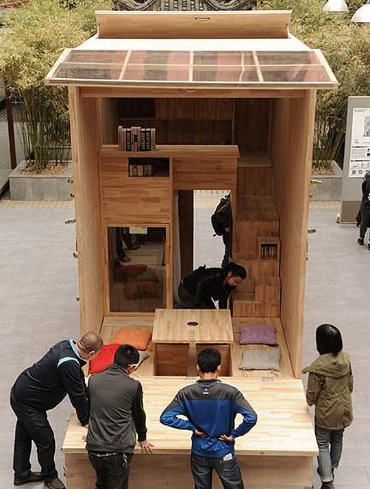 casa de madeira tem apenas 7m²