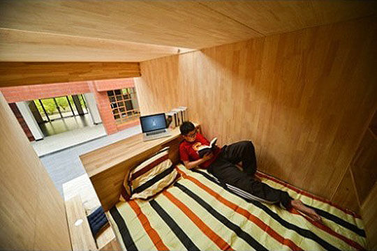 quarto com cama de casal
