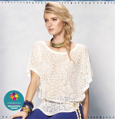 Blusa rendada