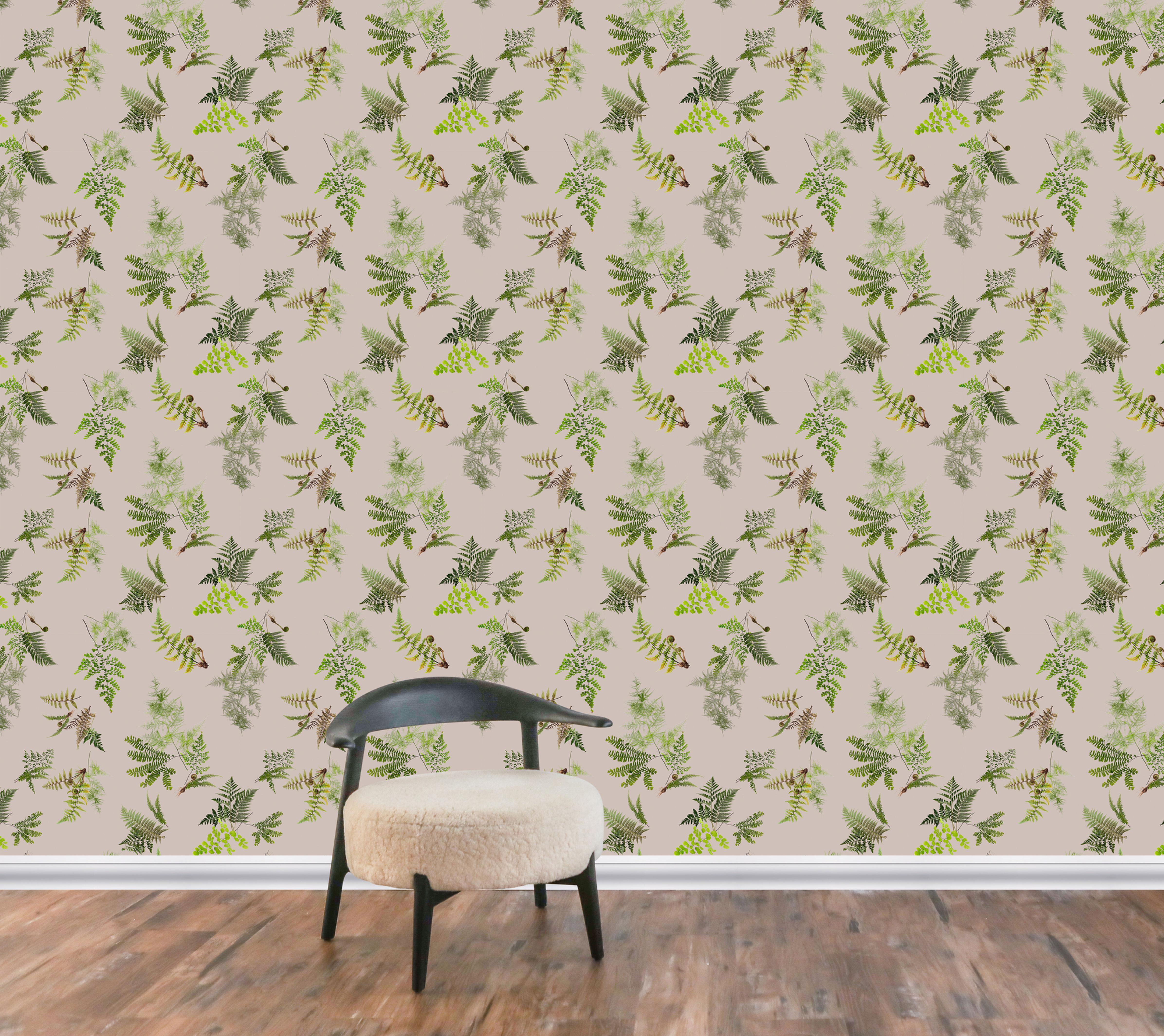 Fern Wallpaper in Dawn - Non-Woven