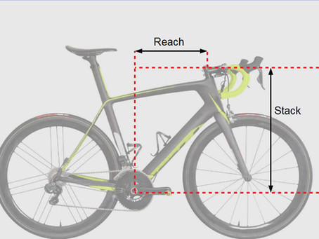 Qué son el stack y el reach de una bicicleta