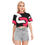 Miniaturbild: Cropped T-shirt - MRMB | 190GSM Cotton