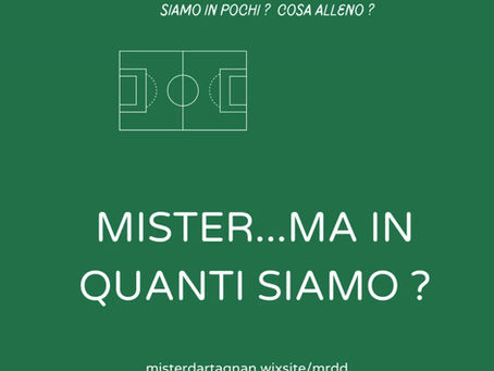Mister... ma in quanti siamo ? 🧢⚽