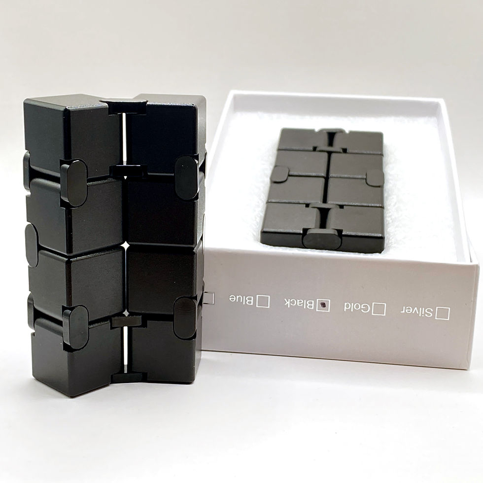 Thumbnail: Premium Black Metal Infinity Cube Fidget