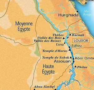 Egypte-carte-Egypte-basse-Egypte-Moyenne