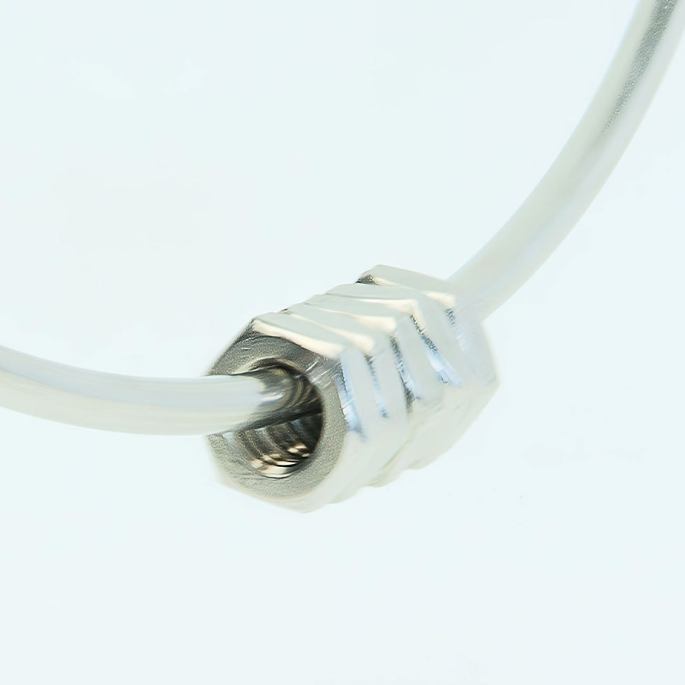Thumbnail: New Chatter Ring Stainless Steel Nuts side view