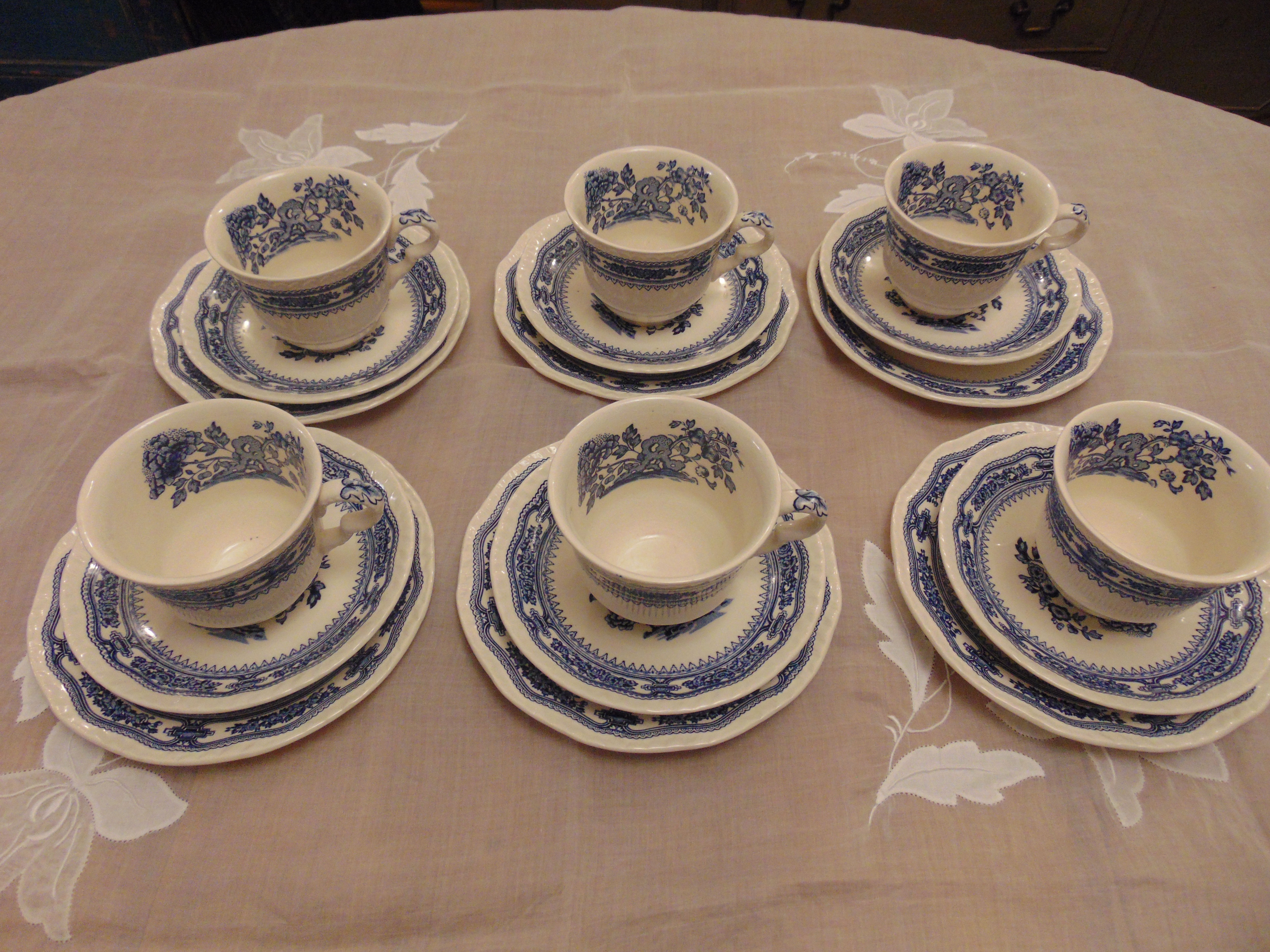 Blue & White Tea Set