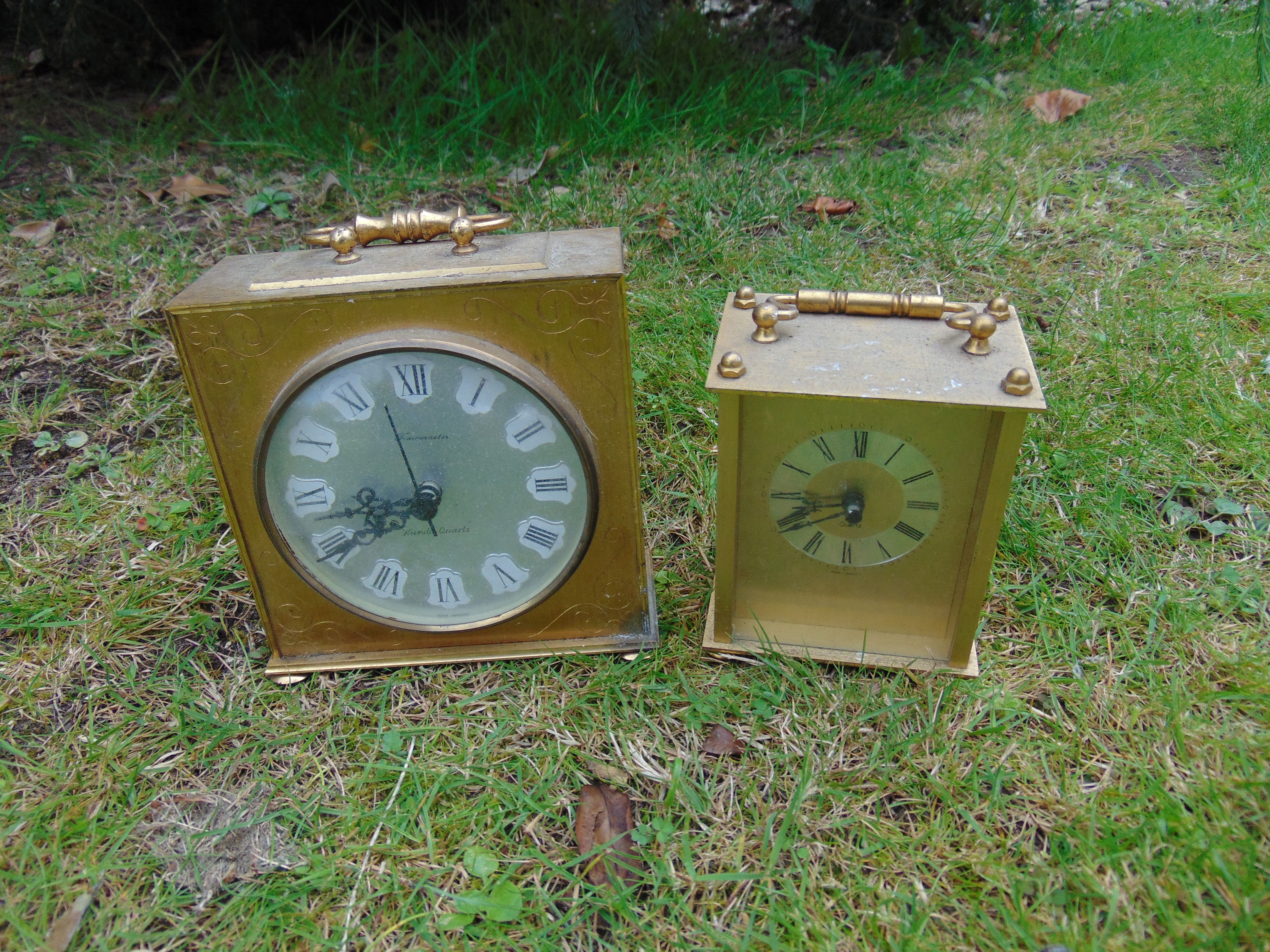 Vintage Gold Clocks