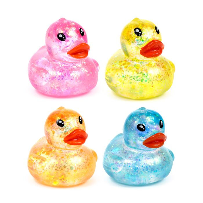 Squeezy Glitter Duck Stress Toy