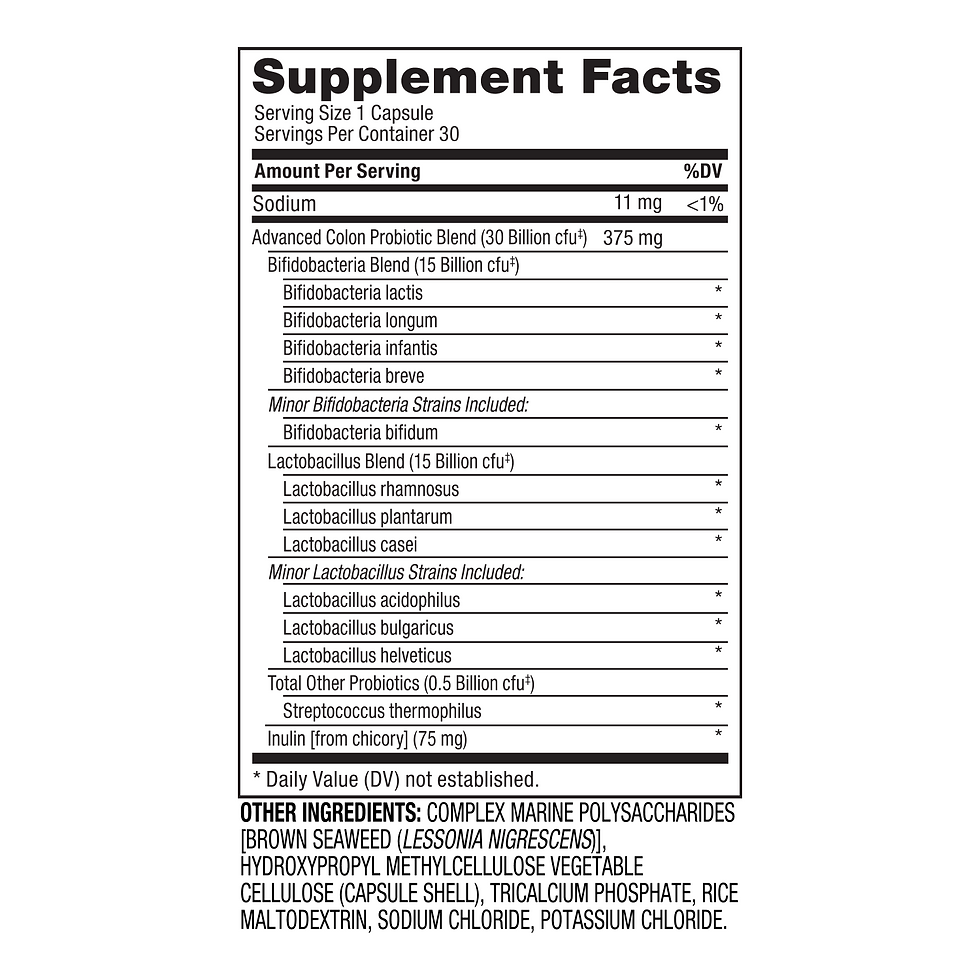 Thumbnail: Enhanced Colon 30B CFU Probiotic Capsules