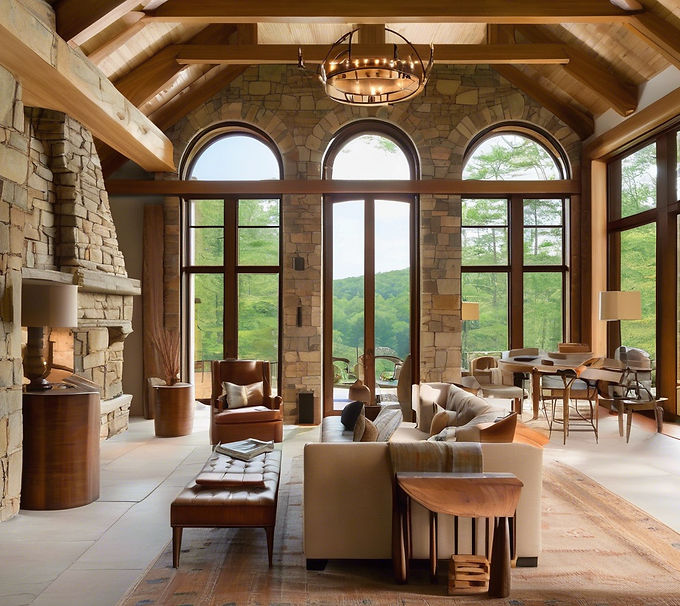 beautiful architect inspired stone mansi