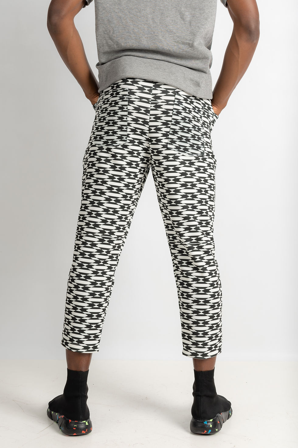 Miniature : Derby's - Pantalon motif pied de biche 