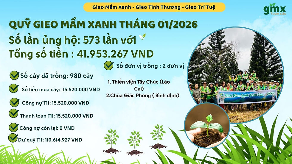 quỹ gieo mầm xanh